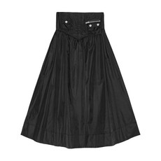 가니 하이웨이스트 맥시 스커트