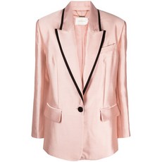 짐머만 콘트라스트 트리밍 싱글 브레스티드 블레이저