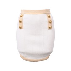 발망 중고 버튼 니트 미니 스커트