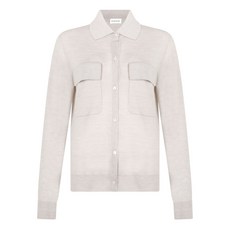 파로쉬 버튼 패치 포켓 가디건