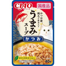 CIAO 鮮湯餐包 鮪魚風味, 16個, 40g, 鰹魚 IC-352