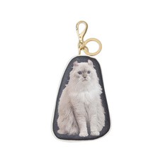 언더커버 캣 프린트 키링