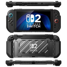 SUPCASE UB Pro 軍規防摔保護殼 適用 Nintendo Switch2, 黑色, 1個, SUP-Switch2025-UBPro