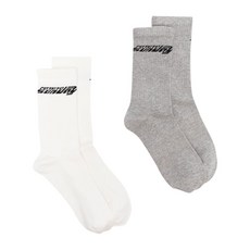 로테이트비르거크리스텐슨 로고 디테일 앵클 양말 2팩 세트