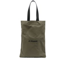 질 샌더 로고 프린트 토트 백