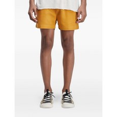 오스클렌 리넨 플리츠 쇼츠