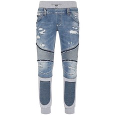 필립플레인 스컬 앤 본즈 테이퍼드 진