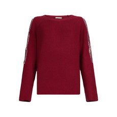 리우조 컷아웃 장식 스웨터