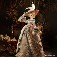 BJD女娃 伊莎貝婭 歐式復古宮廷風玩偶, 1個, 4分 伊莎貝婭 套餐A