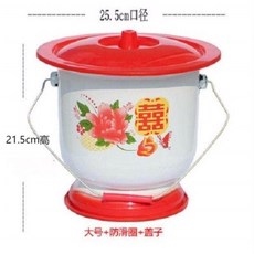 花蘭桶 搪瓷/不鏽鋼 尿桶, 1個, 26cm花蘭桶送防滑圈+蓋子