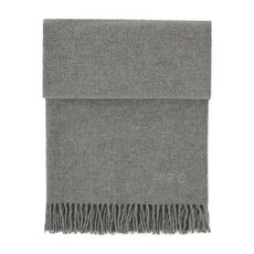 A.P.C. 로고 자수 프린지 스카프