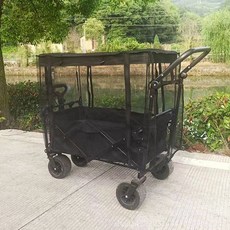 露營車配件 露營推車頂棚享受舒適露營體驗, 黑色蚊帳, 1個