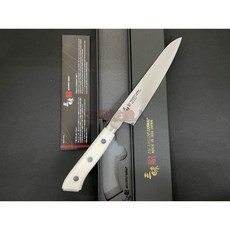 工具家達人 三昧 Mcusta 牛刀 三德刀 料理刀 主廚刀 西餐刀 菜刀 日本製 HKC-3003D 白色柄, 1個, 三昧 150mm水果刀,店家手工磨利