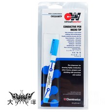Chemtronics CW2200MTP 導電銀漆筆 尖細筆頭, 1個