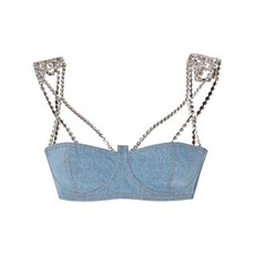 GCDS 초커 데님 브라