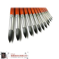Holbein 荷爾拜因 黑貂水彩筆 紅杆 700R, 1個, 8
