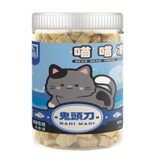 Mr.凍乾 喵貓凍 鬼頭刀 原肉凍乾 貓咪點心 高蛋白 低脂肪, 1個, 鬼頭刀90g