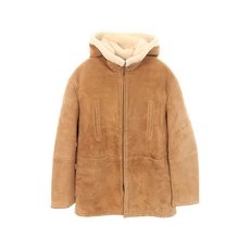 생 로랑 중고 2010's 스웨이드 후드 코트