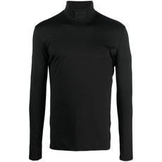 VTMNTS 로고 패치 터틀넥 스웨터