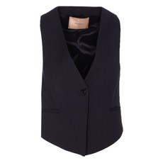 트윈셋 V넥 버튼 베스트