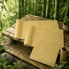 孟宗竹麻將坐墊 透氣防霉 清涼舒適 多尺寸適用 天然炭化與原色可選, 天然原色