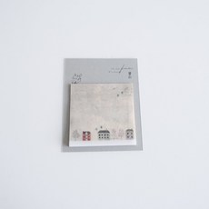莫莫日貨 Yohaku 原創系列 日本製 方形透寫便利貼 便條紙本 - 某日街角 M070, 1個
