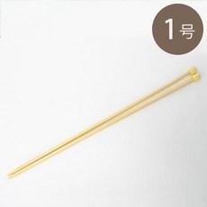 【YUBU】HAMANAKA 濱中 竹製 2本針 33cm 玉付棒針, 1個, No.1 - 2.4mm