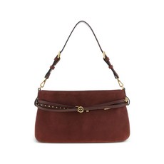 핀코 미디엄 벨트 스웨이드 숄더 백