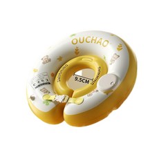 OUCHAO 嬰兒游泳脖圈, 黃色脖圈小號, 1個