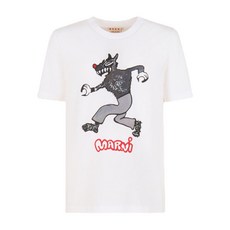 마르니 그래픽 프린트 티셔츠