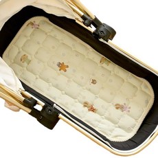 嬰兒純棉夾棉推車墊 四季通用, 熊兔奇遇, 1個