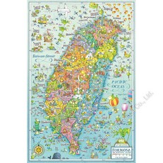 雷諾瓦拼圖 文化坊 福爾摩沙 台灣地圖 1008片 by Degano, 1個, 綠色