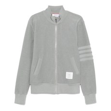 톰 브라운 4 바 집업 스웨트셔츠