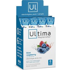 Ultima Replenisher 每日電解質沖泡飲品 藍覆盆子 20條, 1個, 64g