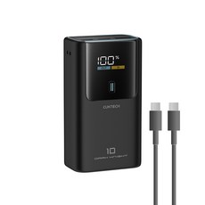CUKTECH 酷態科 10號MINI 行動電源 PB1055 10000mAh 55W, 鈦黑色-本體Wh+CCC,7天