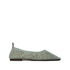 토리 버치 크리스털 장식 발레리나 플랫