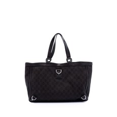 구찌 중고 2016-2025 GG Denim Abbey D Ring tote bag