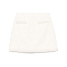 셀프포트레이트 부클레 펄 트리밍 미니 스커트