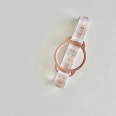 《寶貝不無聊》兒童水杯背帶 可愛動物造型 滿版圖案韓系 保溫杯通用, 小兔, 1個