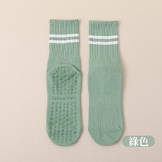 MYWA 瑜珈襪 女款 運動襪 止滑設計 雙線條 中筒