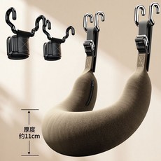 腰椎牽引帶, 牽引器-全蕎麥殼填充+承重250.0公斤,加粗升級款【腰椎牽引帶】+防脫手助力鉤