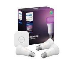 飛利浦 Hue 全彩情境入門套件組 智能家居 藍芽語音控制