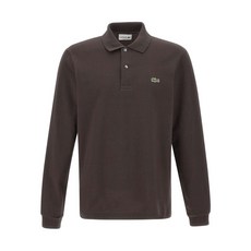 라코스테 긴소매 골지 칼라 폴로 셔츠