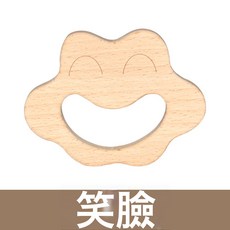DFMEI 嬰兒玩具0-1歲手搖鈴寶寶早教視聽覺抓握訓練神器3到6個月一週歲8, 1個, 如圖, 笑臉牙板