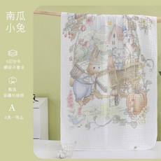 兒童純棉a類泡泡紗浴巾新生嬰兒紗布可愛卡通吸水柔軟裹巾兒童包