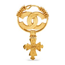 샤넬 중고 펜던트 크로스 브로치