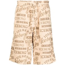 아이스버그 로고 프린트 데크 쇼츠