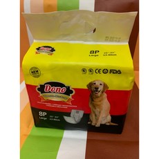 DONO 寵物狗尿布 生理褲 8片 Large (25/-32//63-80cm), 1個