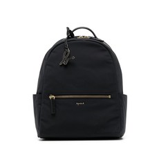 아네스베 로고 장식 가죽 트리밍 백팩