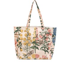 비얀 플라워 프린트 토트 백